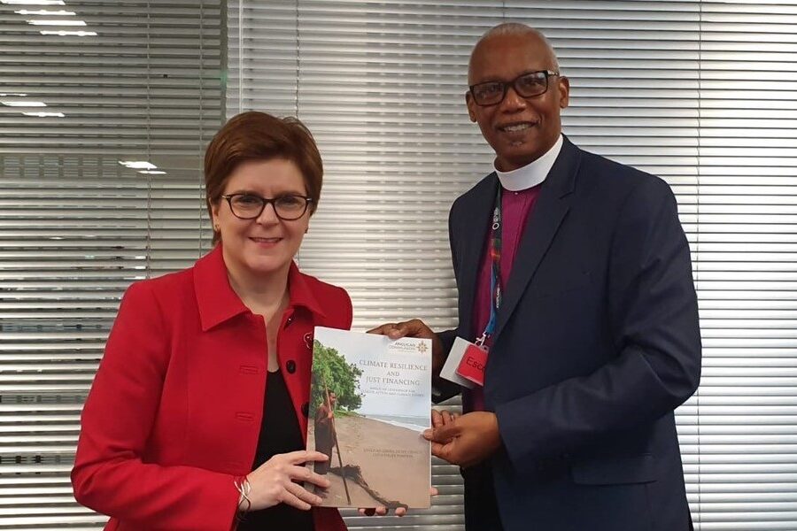Anglican Delegation leader meets First Minister to discuss climate justice support