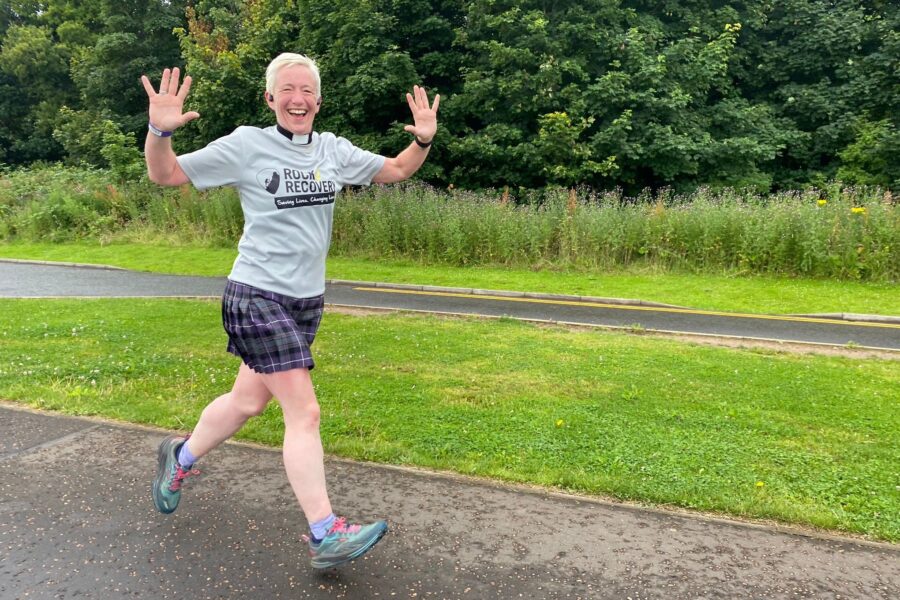 The priest who is going to run right across Iceland