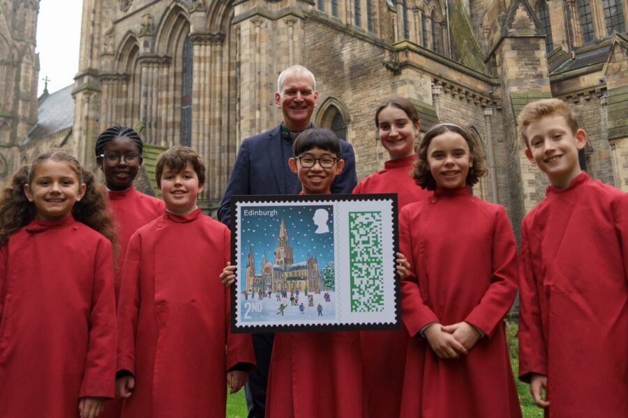 St Mary’s Cathedral, Edinburgh features on Christmas Stamp