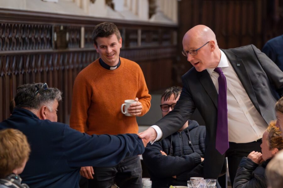 First Minister visits St John’s Warm Welcome space