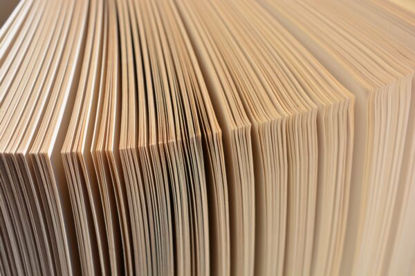 Image of side of book page edges